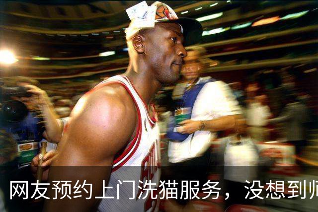 网友预约上门洗猫服务，没想到师傅洗完猫后，就抱着她家耶耶不撒手…只能说师傅这波赚大啦！